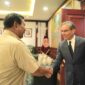Menteri Pertahanan RI Prabowo Subianto menerima kunjungan Menteri Badan Usaha Milik Negara (BUMN) Erick Thohir dan pendiri Emaar Properties. (Dok. Tim Media Prabowo)