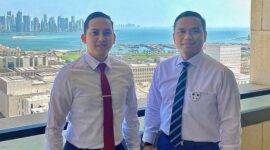 Simon Aloysius Mantiri dan ajudan Prabowo Subianto, Rizky Irmansyah. (Instagram.com/rizky_irmansyah )