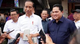 Presiden Joko Widodo saat meninjau Pasar Senggol Kota Dumai, Provinsi Riau pada Sabtu (1/6/2024). (Dok. Tim Komunikasi Bapanas)
