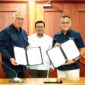 Kepala Badan Pangan Nasional (Bapanas) Arief Prasetyo Adi menyaksikan kolaborasi antara Perum Bulog dengan PT Pupuk Indonesia. (Dok. Tim Komunikasi Bapanas)