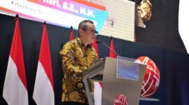 Foto : Acara penyerahan Sertifikat Lisensi BNSP kepada LSP IKEPAMI di Jakarta. Acara ini dihadiri oleh berbagai pemangku kepentingan industri pasar modal, termasuk perwakilan dari OJK, PT Bursa Efek Indonesia, dan asosiasi terkait, Jakarta (3/7/24). (Doc.Ist)