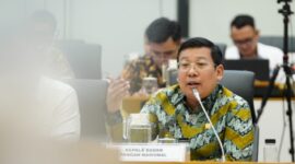 Kepala Bapanas Arief Prasetyo Adi saat mengikuti Rapat Kerja dengan Komisi IV DPR RI di Jakarta, Senin (26/8/2024). (Dok. Tim Komunikasi Bapanas) 