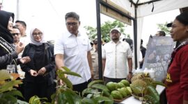 Wakil Menteri Pertanian Sudaryono Saat Mengunjungi Business Development Services Providers P4S Sintario di Banyuwangi, Jawa Timur. (Dok. Kementerian Pertanian)

