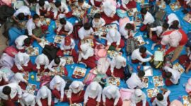 Program Makan Bergizi Gratis (MBG). (Adi Weda/EPA)